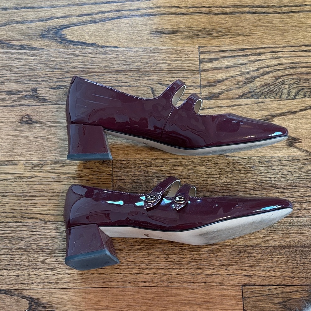 Coach Dark Red Angelina Mary Jane 1.5” Heel - Picture 5 of 6